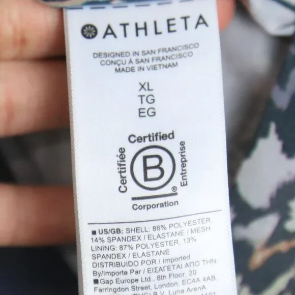 Athleta Run With It Jacket Kinetic Abstract Multicolor Zip Up Size XL - Picture 6 of 9